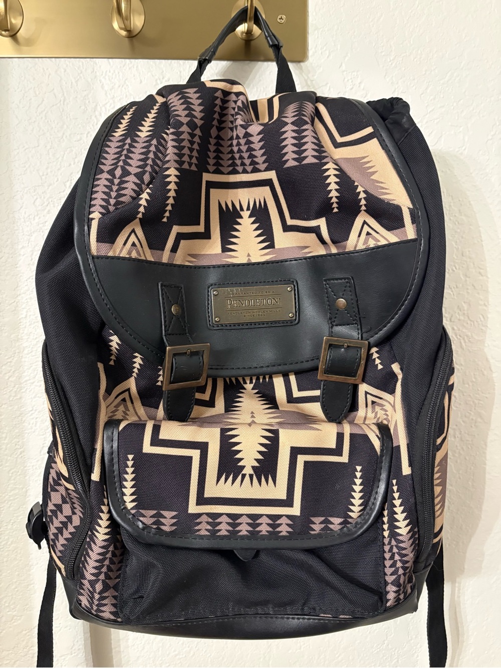 Pendleton Woolen Mills Southwest Aztec Geometric Print Backpack Daypack